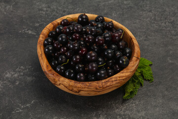 Fresh ripe sweet black currant