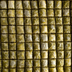 pistachio baklava a tray of baklava