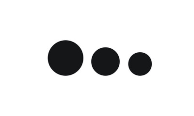 business card with three dots of different sizes - 464964790