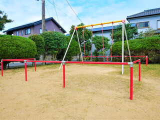 Fototapeta premium swings in the park