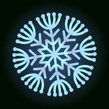 recommend clip art: beautiful snowflake for winter design, symbol of new year and christmas holidays.