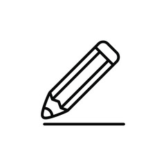 Fototapeta premium Pencil icon vector graphic