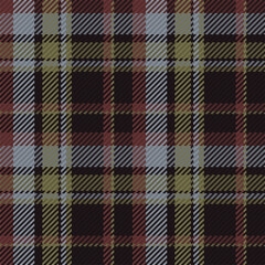 Seamless pattern of scottish tartan plaid. Repeatable background with check fabric texture. Vector backdrop striped textile print.