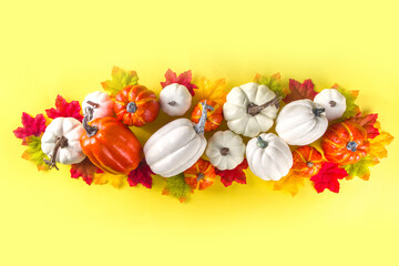 Thanksgiving Pumpkin Decoration Background