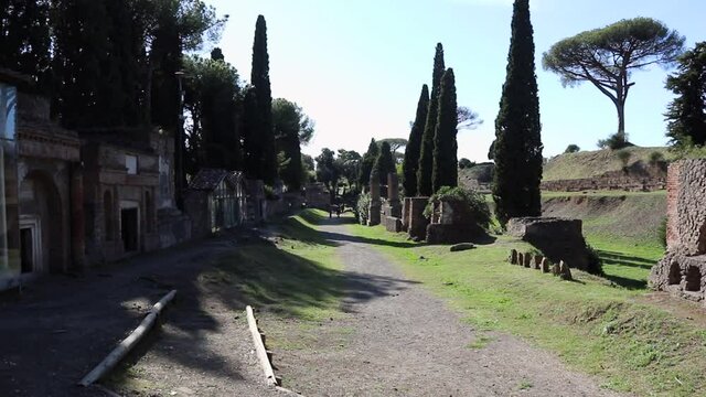 Pompei - Panoramica della Necropoli di Porta Nocera