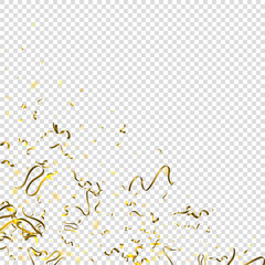 tinsel holiday Gold Foil serpentine ribbon star