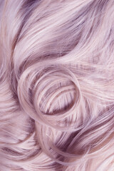 Pastel pink hair closeup