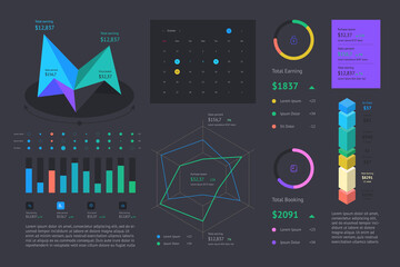 elements of infographics and statistics

