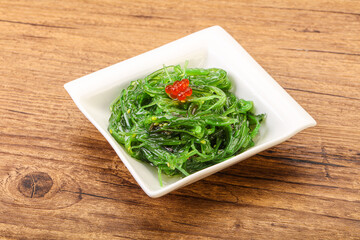 Asian traditional chukka salad in the bowl