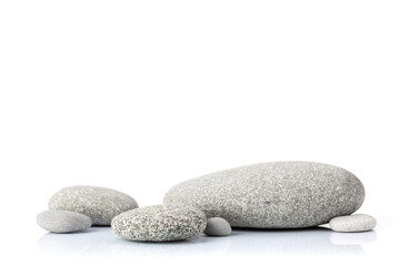 Fototapeta na wymiar Pebble stones for podium or platform