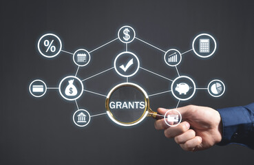 Concept Of Grants. Business. Finance