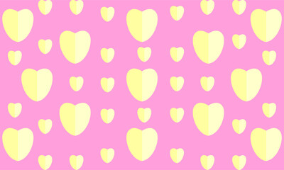 Illustration Graphic of Hearts at pink background.hearts background and hearts pattern.perfect design for your Promotion and shopping or background for Love and Valentine's day concept.Vector EPS10