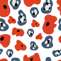 Materiał do szycia Floral vector seamless pattern. Floral botanical motifs. Illustration with flowers can be used for wallpapers, pattern fills, web page backgrounds,surface textures. Gorgeous floral arrangement