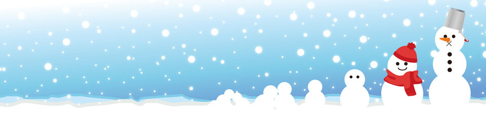 冬　ブログヘッダー　背景　壁紙イラスト
