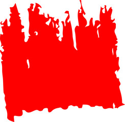 hand drawn brush stroke ink sketch line