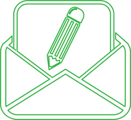 email and mail icon sign design