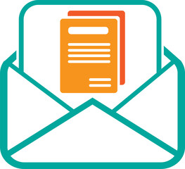 email and mail icon sign design