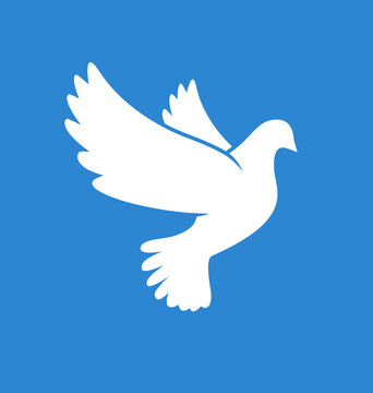 recommend clip art: beautiful white peace dove silhouette