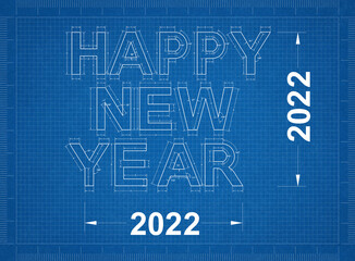 Happy New year 2022 - Blueprint