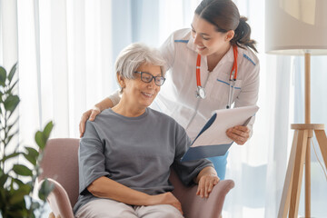 patient listening to a doctor