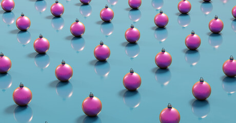 Christmas balls modern decoration background