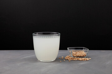 Rejuvelac, healthy fermented drink made by soaking grain or pseudocereal (usually sprouted) in...