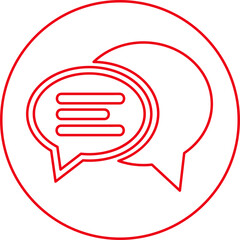 speech bubble chat icon sign design