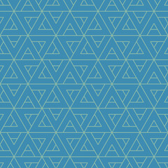 Hexagon art seamless pattern background.