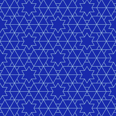 Hexagon art seamless pattern background.