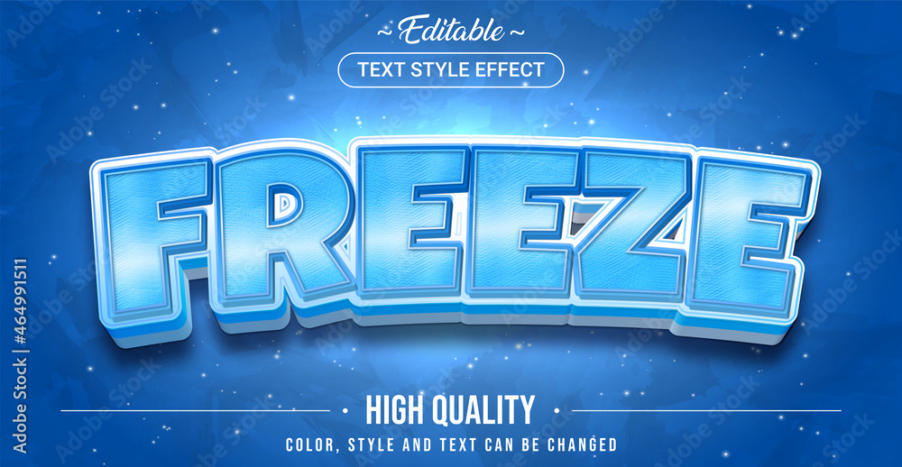 Poster Editable text style effect - Fresh text style theme.