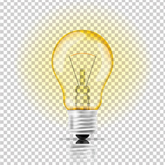 Electric lamp. Vector template Sample