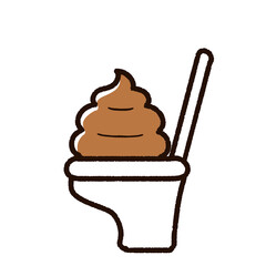 洋式トイレとウンチ