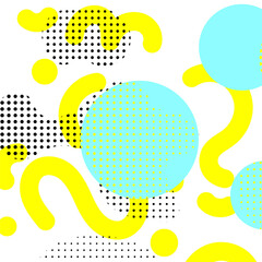 Abstract creative banner, vector background pop art design trendy 80s-90s memphis style, vector illustration 10eps