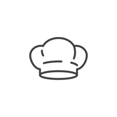 Chef hat line icon