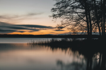 Sunrise over the lake