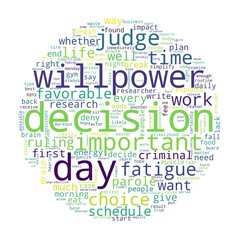 Word tag cloud on white background. Concept of decision - obrazy, fototapety, plakaty