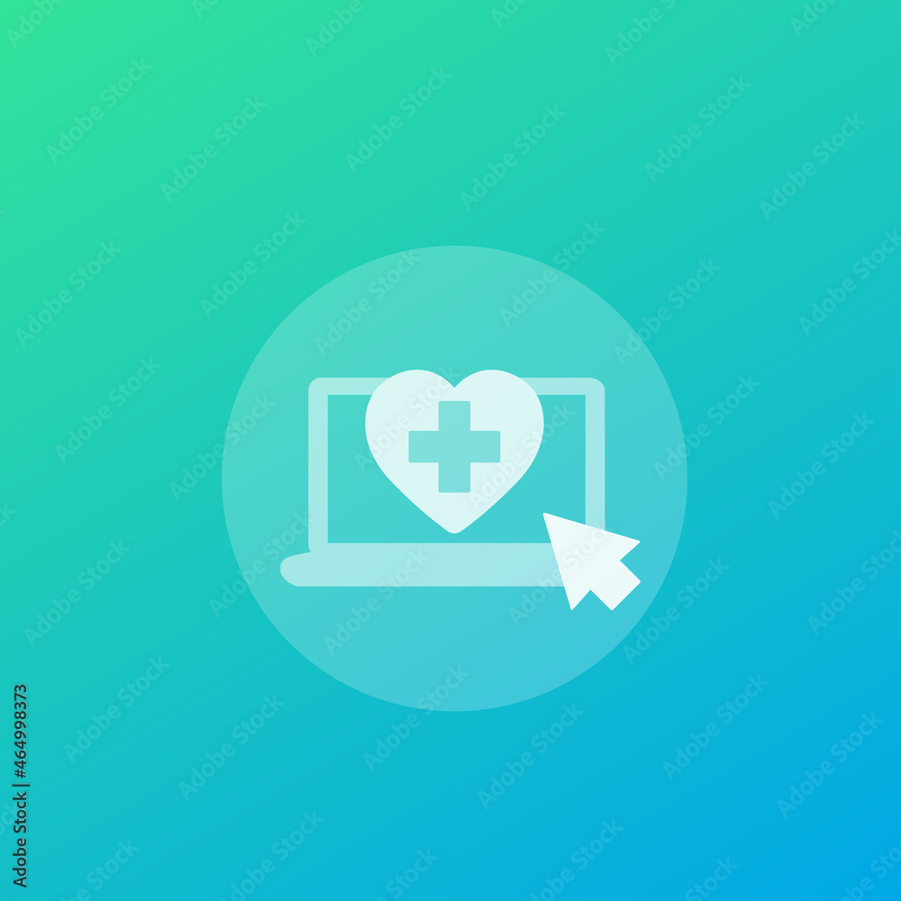 Canvas Prints online medical services, vector