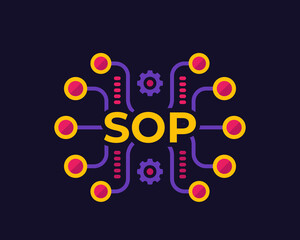 SOP vector icon