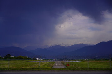 runway at Batumi airport, Adjara, Georgia