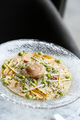 Sea bass ceviche with avocado and citrus