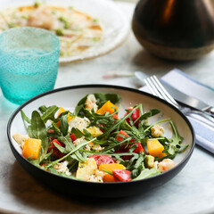 Crab salad with mango and avocado