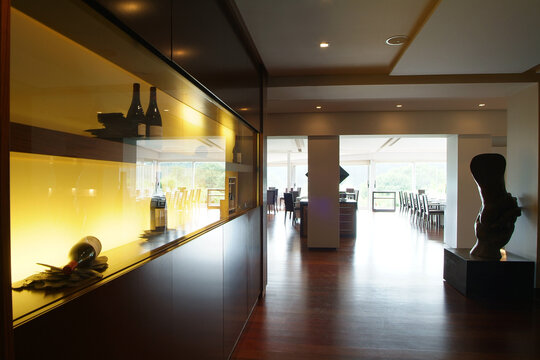 Comedor del Restaurante Casa Solla en Poio, Pontevedra. Galicia