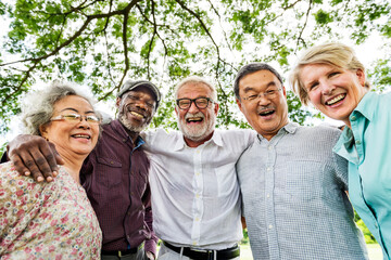 Group of Senior Retirement Discussion Meet up Concept - 465004770