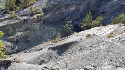 black earth terre noir hills in France