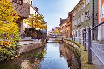 Cityscape of Memmingen town