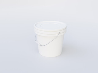 Mock up template plastic tub bucket container