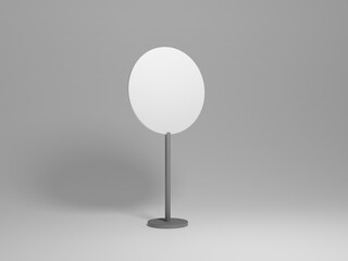 billboard image on white background for mockup, branding, design