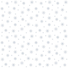 Festive pattern for Christmas and New Year holidays. With beautiful snowflakes