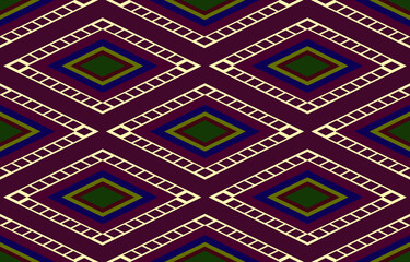 Abstract ethnic geometric pattern design background for wallpaper.