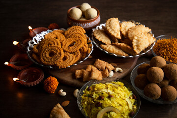 Diwali snacks/Diwali faral/Festival food items/Festival snacks from Maharashtra, India